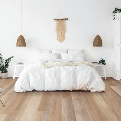 luxury vinyl plank flooring in a Seattle bedroom